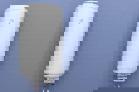 electric storage water heater, also known as a geyser.