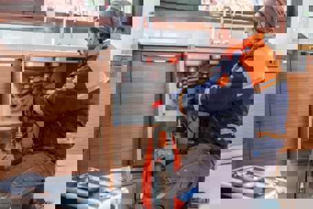 a plumber doing a maintenance